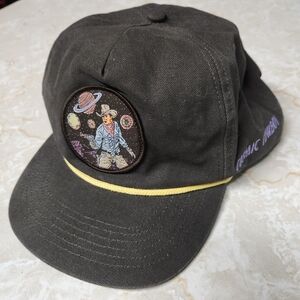 Sendro Provisions Co. Cosmic Cowboy Black Gray Purple Hat Cap with Yellow Trim